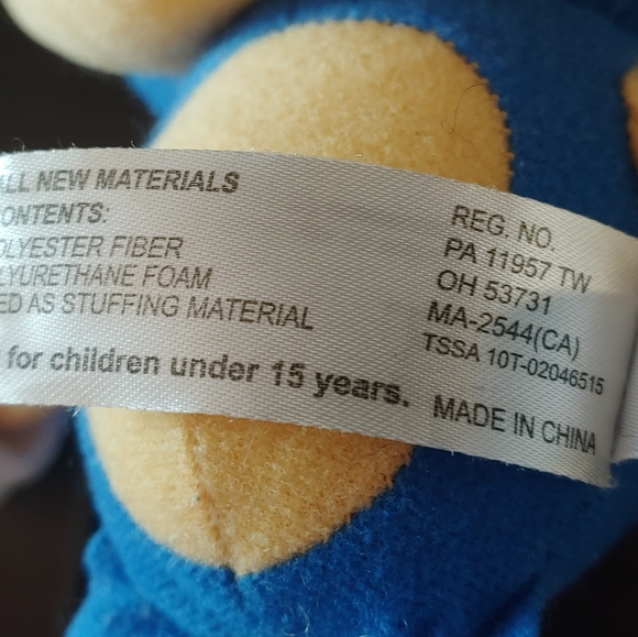 Official 2020 SONIC Sonic The Hedgehog 14" Plush by Great Eastern - Used - Picture 11 of 12